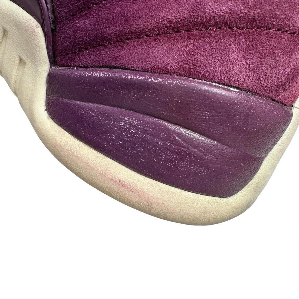 Jordan Air Jordan 12 Retro Bordeaux Men Sneakers 130690-617 Size 12 Maroon Suede